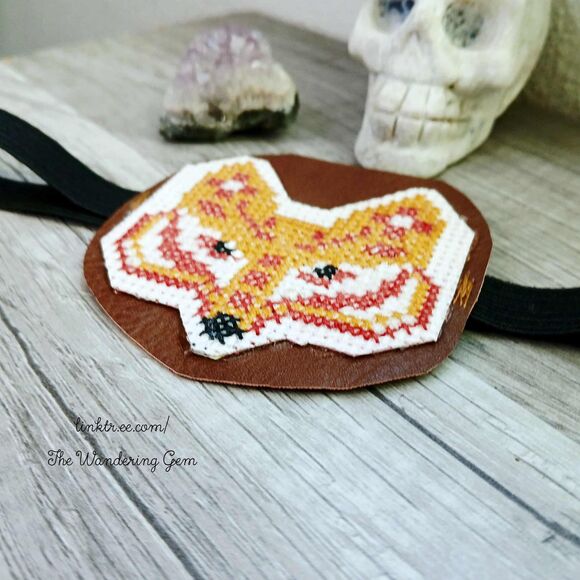 OOAK Fox Eye Patch, Adjustable Costume Accessory, Statement Vision Ocular Aid - Picture 3 of 6